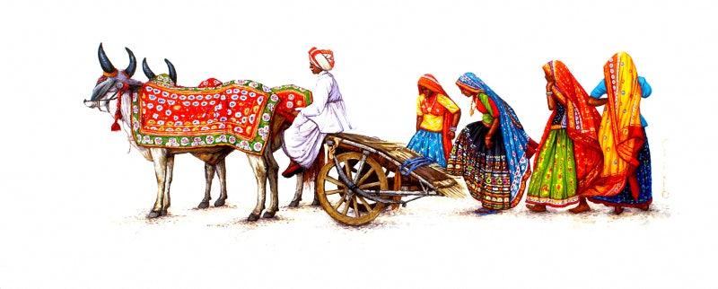 Figurative oil painting titled 'Untitled 22', 24x54 inches, by artist Siva Balan on Canvas