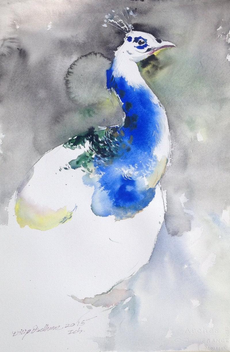 Animals watercolor painting titled 'Untitled 23', 21x14 inches, by artist Dilip Dudhane on Paper
