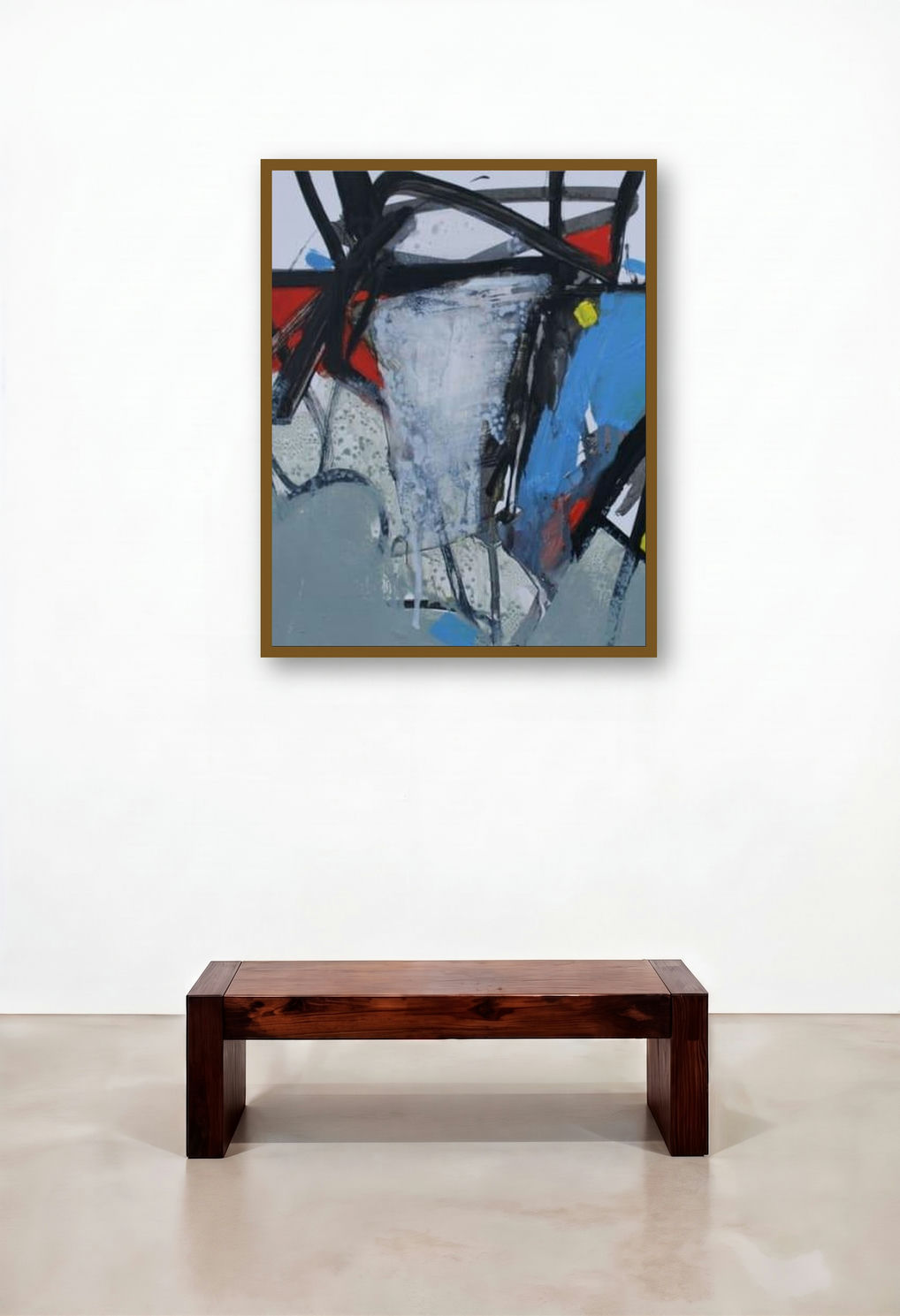 Untitled 24 (Untitled) by artist Yuvraj Devkar displayed in a Art Deco Study