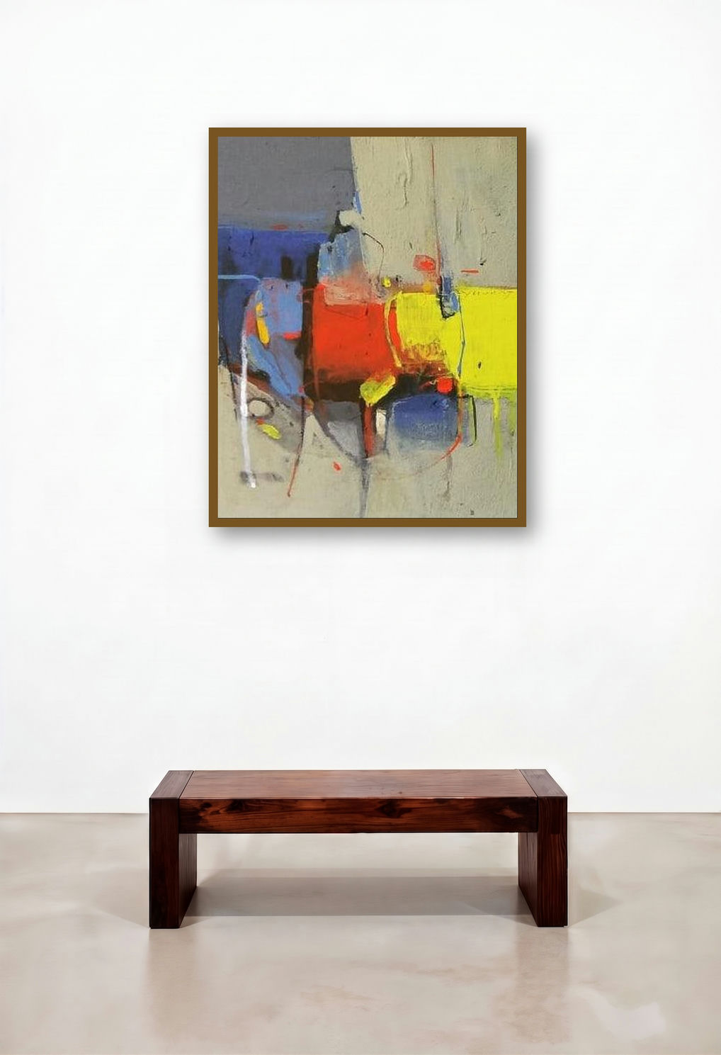 Untitled 25 (Untitled) by artist Yuvraj Devkar displayed in a Designer Foyer