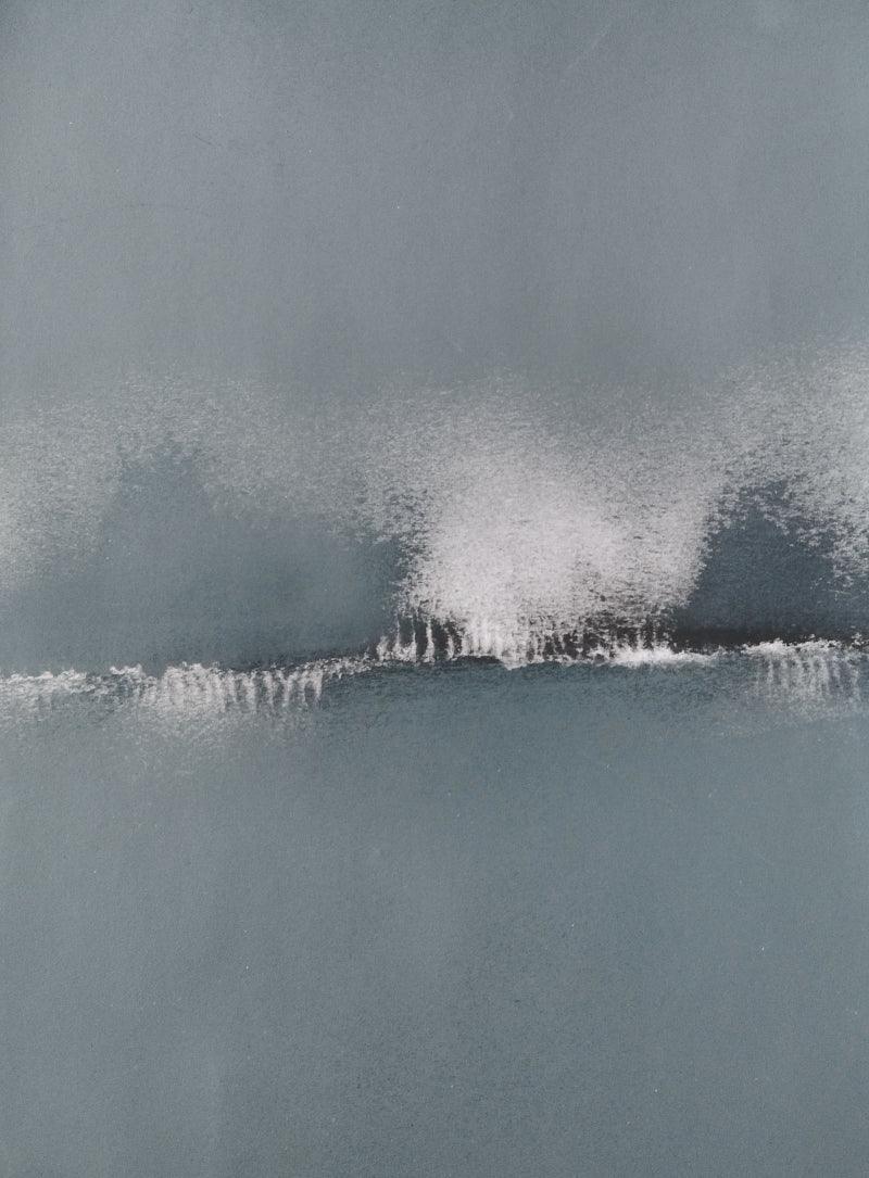 Abstract acrylic painting titled 'Untitled 25', 6x8 inches, by artist Hemant Dhane on Paper