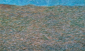 Abstract oil pastel painting titled 'Untitled 25', 7x11 inches, by artist Makarand Rane on Paper Board