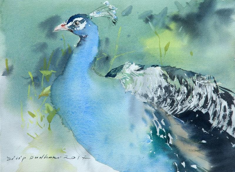 Animals watercolor painting titled 'Untitled 26', 10x14 inches, by artist Dilip Dudhane on Paper