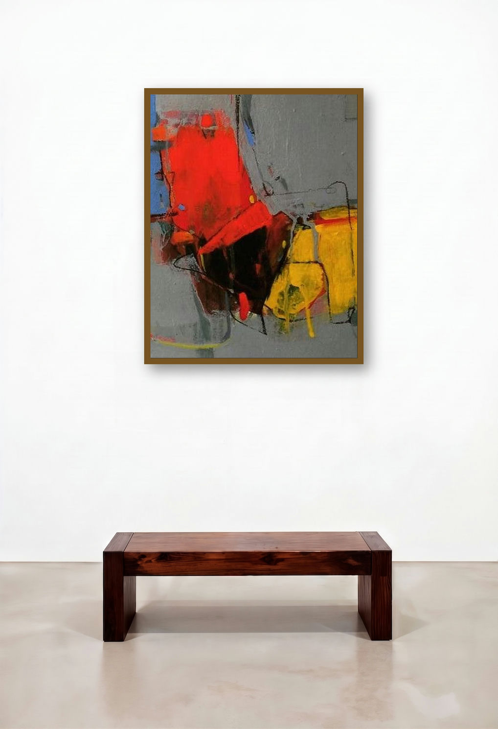 Untitled 26 (Untitled) by artist Yuvraj Devkar displayed in a Elegant Penthouse