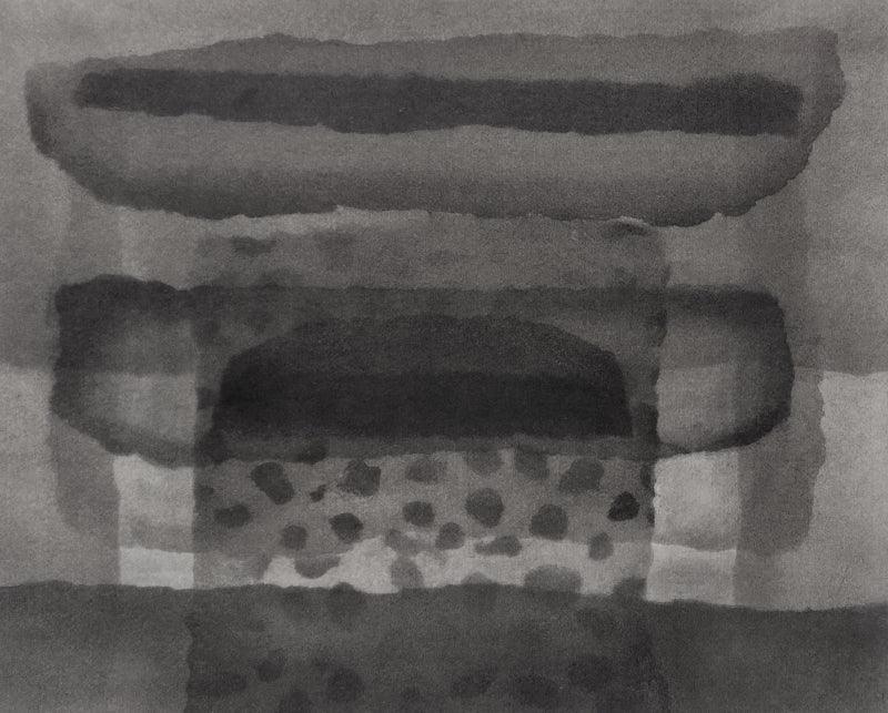 Abstract charcoal drawing titled 'Untitled 26', 11x14 inches, by artist Muni Sharma on Paper