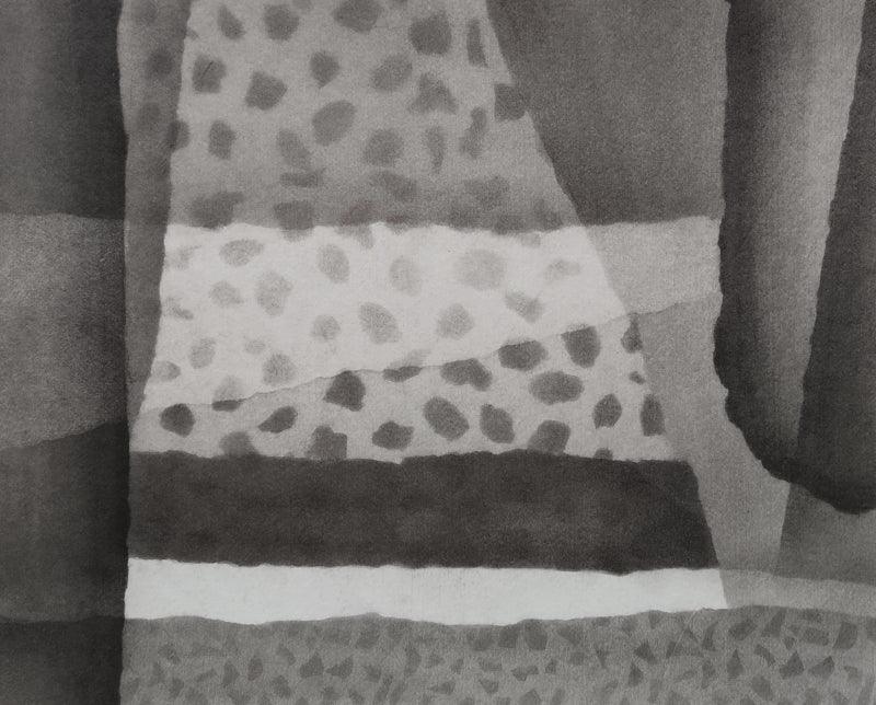 Abstract charcoal drawing titled 'Untitled 28', 11x14 inches, by artist Muni Sharma on Paper