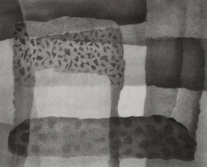 Abstract charcoal drawing titled 'Untitled 29', 11x14 inches, by artist Muni Sharma on Paper