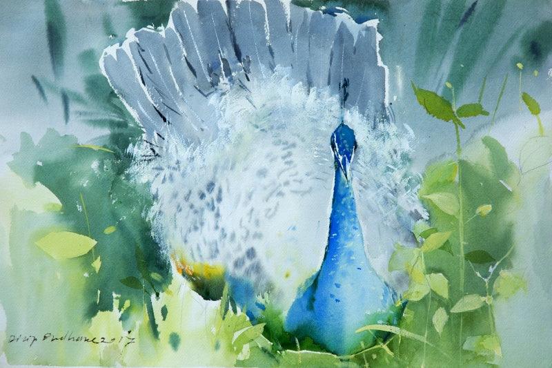 Animals watercolor painting titled 'Untitled 29', 10x14 inches, by artist Dilip Dudhane on Paper