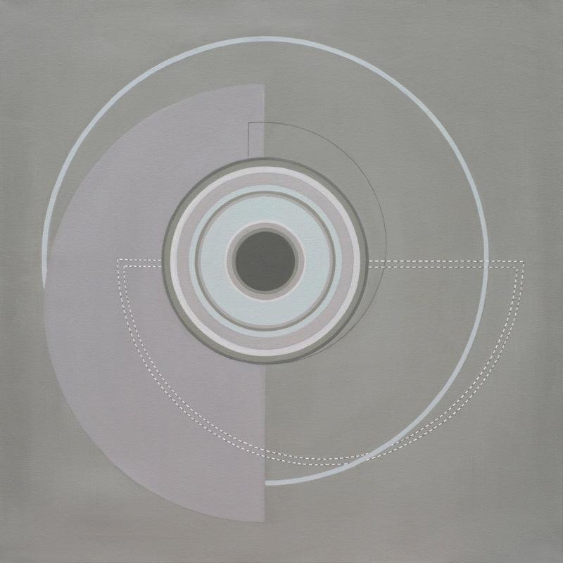 Abstract acrylic painting titled 'Untitled 3', 36x36 inches, by artist Dhruti Mahajan on Canvas