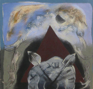 Figurative acrylic painting titled 'Untitled 3', 18x18 inches, by artist Pradip Kumar Sau on Canvas