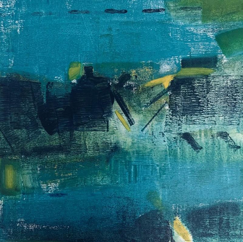 Abstract oil painting titled 'Untitled 3', 24x24 inches, by artist Harshit Bondre on Canvas