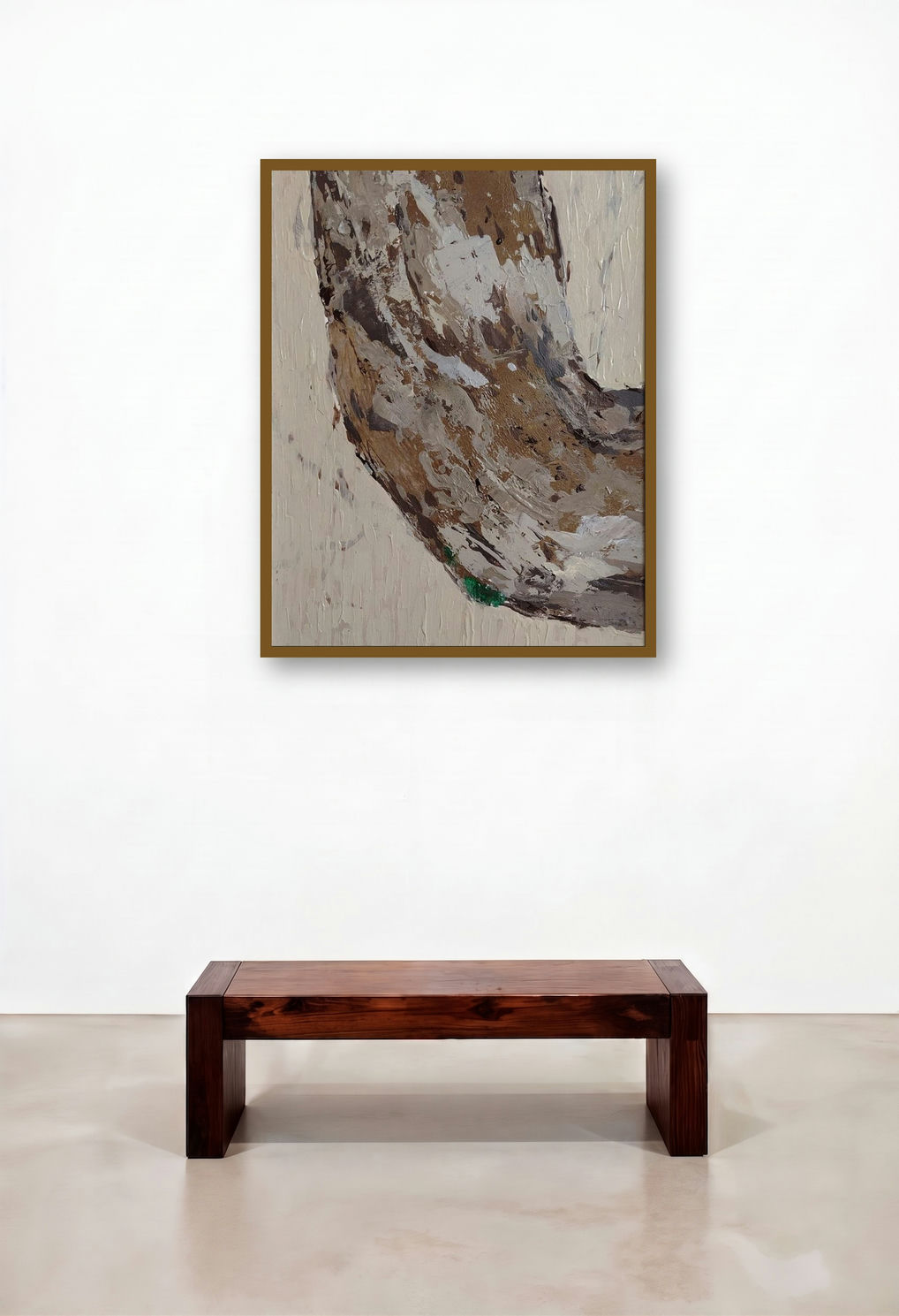 Untitled 3 (Curving Earth) by artist Deepashri Sakat displayed in a Urban Loft Study