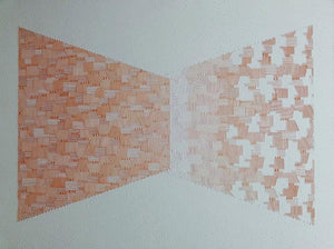 Abstract acrylic painting titled 'Untitled 3', 36x48 inches, by artist Ishwari Manolikar on Canvas