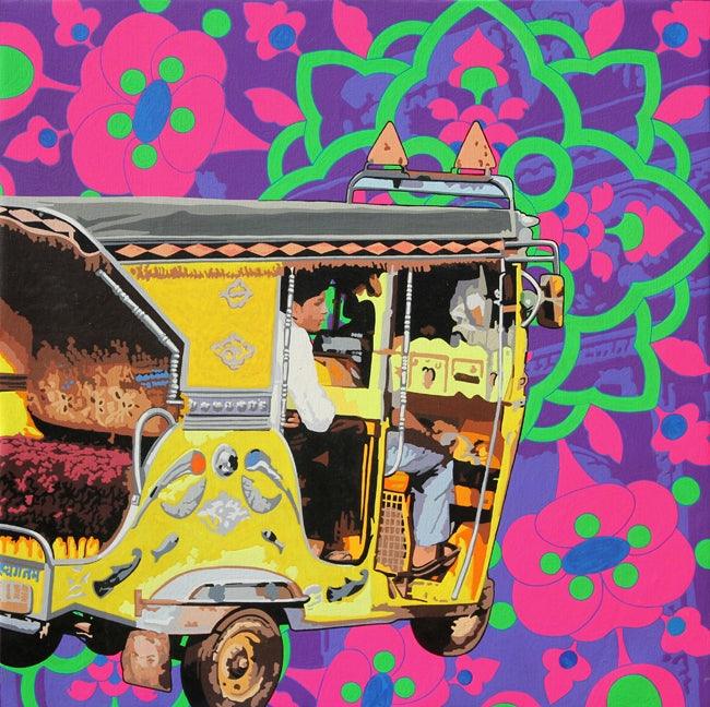 Figurative acrylic painting titled 'Untitled 3', 30x30 inches, by artist Sohan Jakhar on Canvas