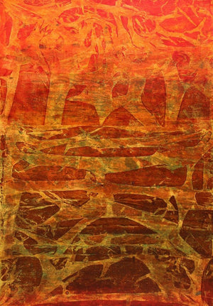 Untitled 3 by Mahesh Jagtap, Original Oil Abstract Painting on Linen, X-Large Vertical Wall Art
