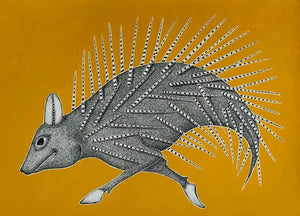 Animals acrylic painting titled 'Untitled 3', 22x30 inches, by artist Venkat Shyam on Acid Free Paper