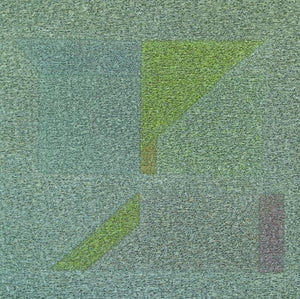 Abstract oil painting titled 'Untitled 3', 18x18 inches, by artist Ganesh Chavan on Canvas