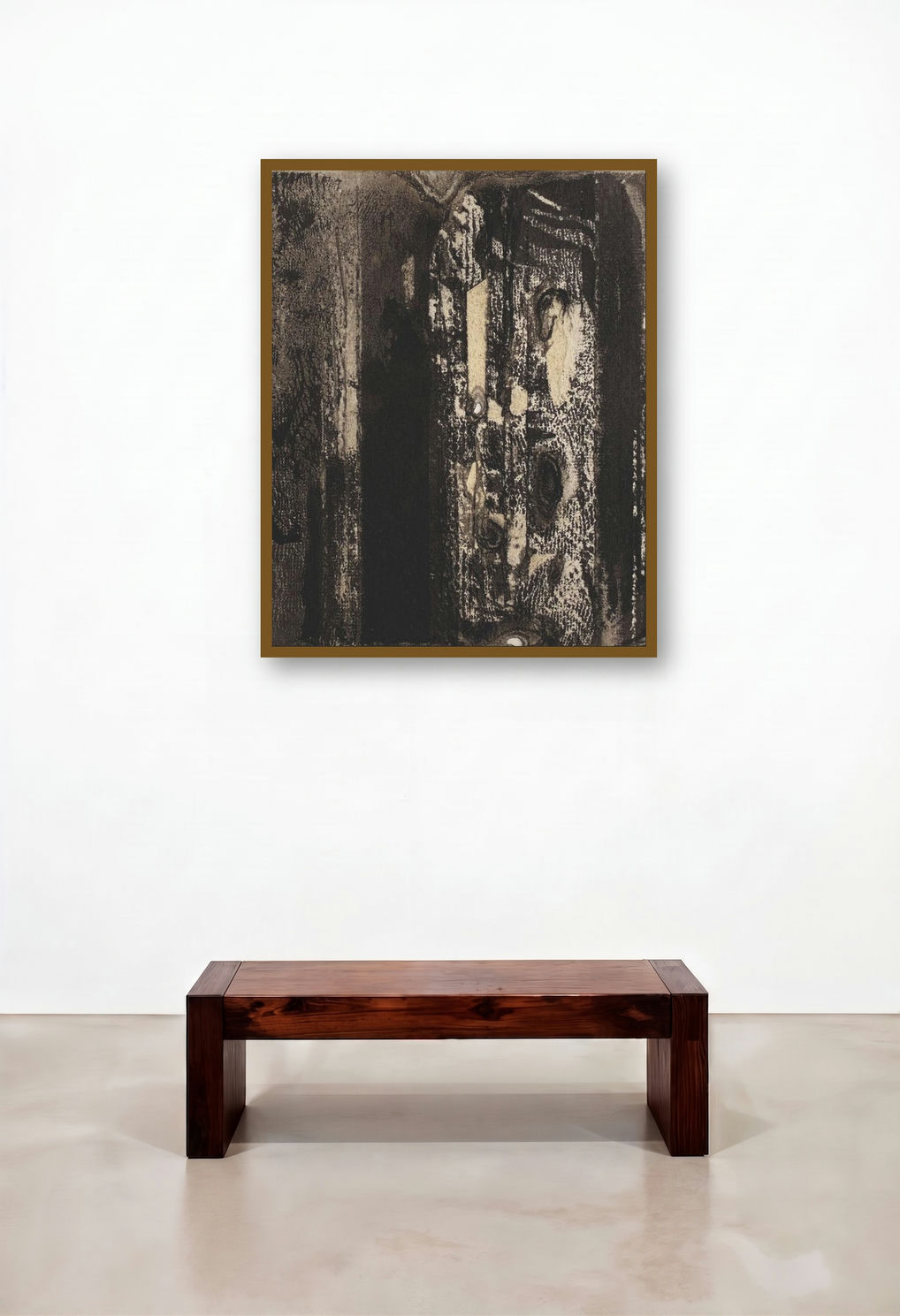 Untitled 3 (Dark Passage) by artist Shilpa Nikam displayed in a Classic Penthouse