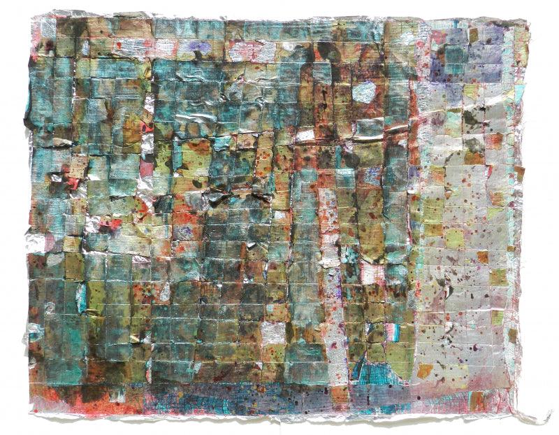 Abstract mixed media painting titled 'Untitled 3', 22x28 inches, by artist Sanjay Sawant on Mountboard