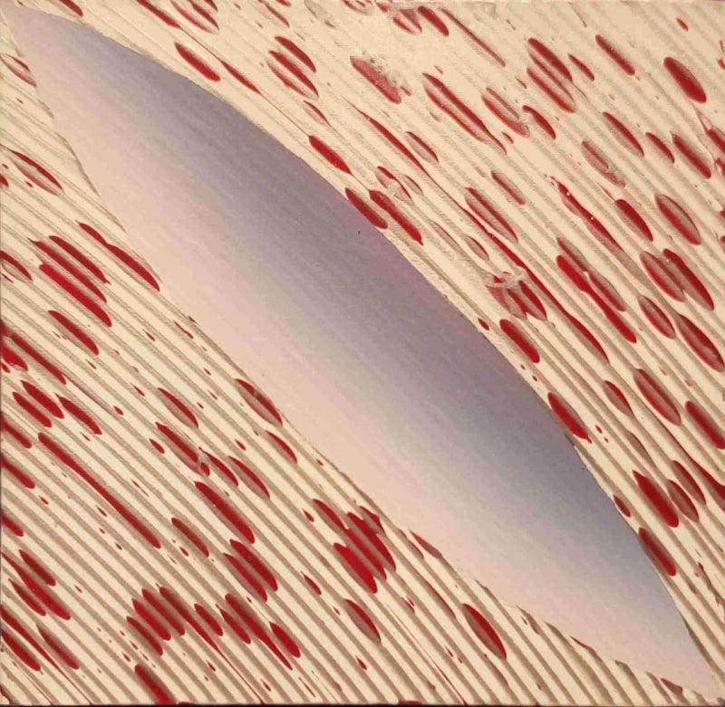 Abstract acrylic painting titled 'Untitled 3', 8x8 inches, by artist Ghanshyam Gupta on Canvas