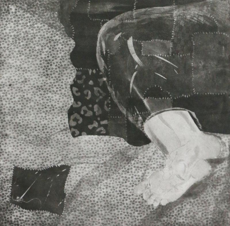 contemporary printmaking titled 'Untitled 3', 20x20 inches, by artist Milind Atkale on Paper