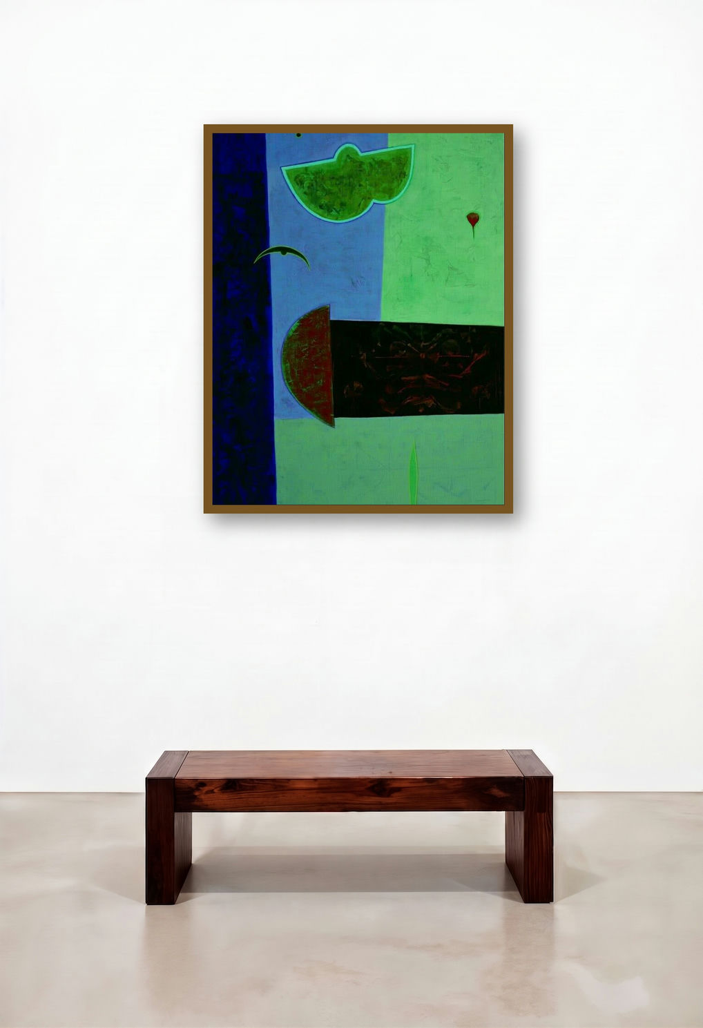 Untitled 3 (Nocturne in Green and Blue: An Abstract Composition)