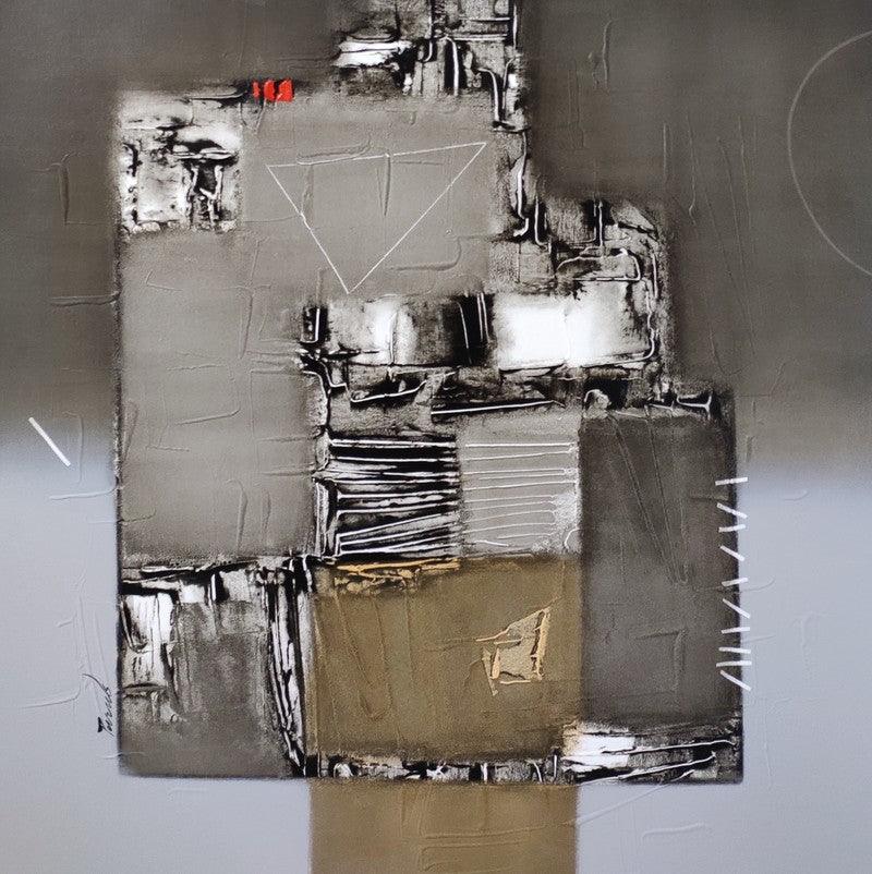 Abstract acrylic painting titled 'Untitled 3', 36x36 inches, by artist Paras Parmar on Canvas