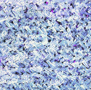 Untitled 3 (Icy Frost) by Anil Tagad, Original Mixed Media Abstract Painting on Paper, Small Horizontal Wall Art