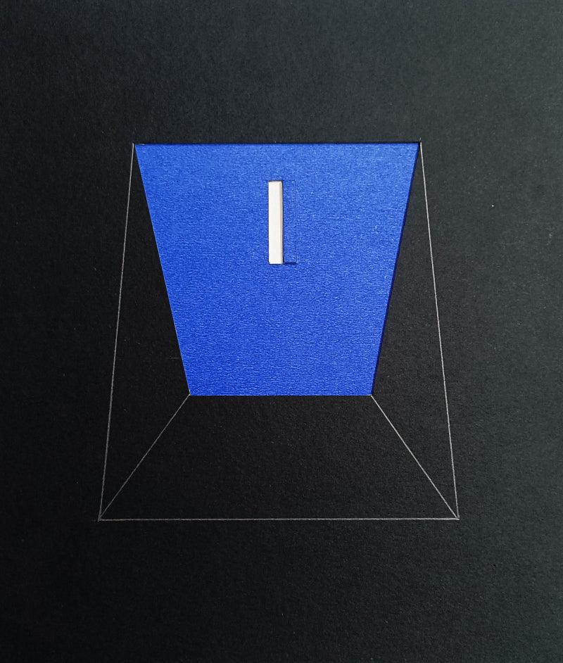 Abstract mixed media painting titled 'Untitled 3', 9x8 inches, by artist Rohit Bhanushali on Paper