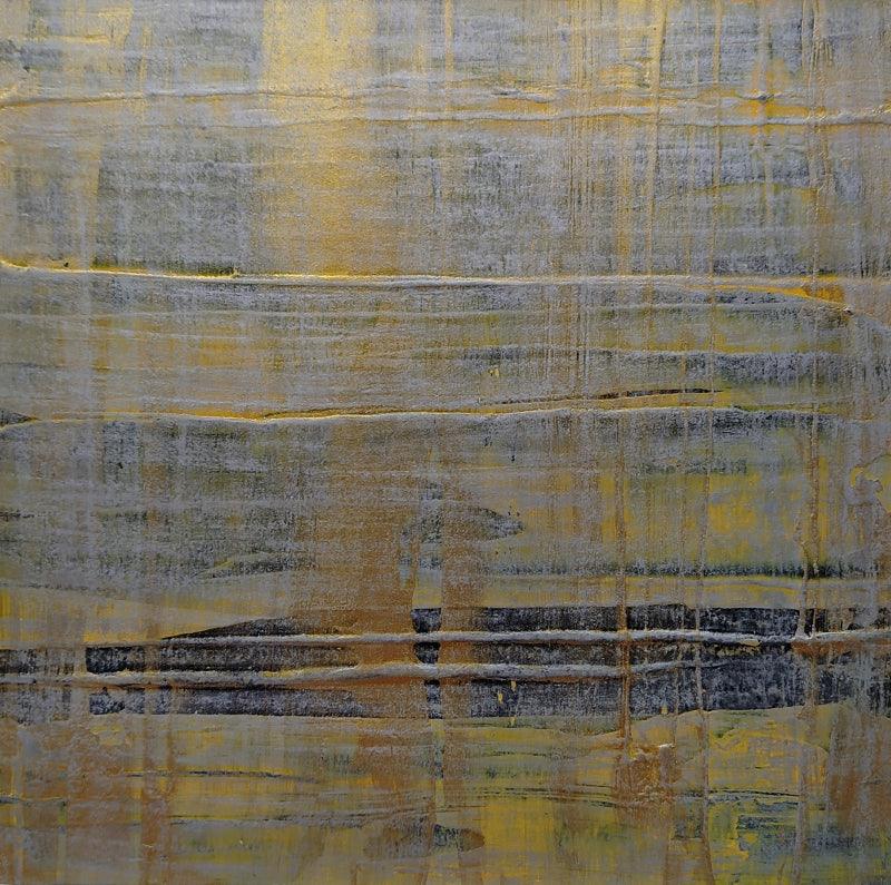 Abstract mixed media painting titled 'Untitled 3', 6x6 inches, by artist Priya Dhoot on Paper