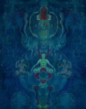 Motivational acrylic painting titled 'Untitled 3', 30x24 inches, by artist Keshav Kasar on Canvas