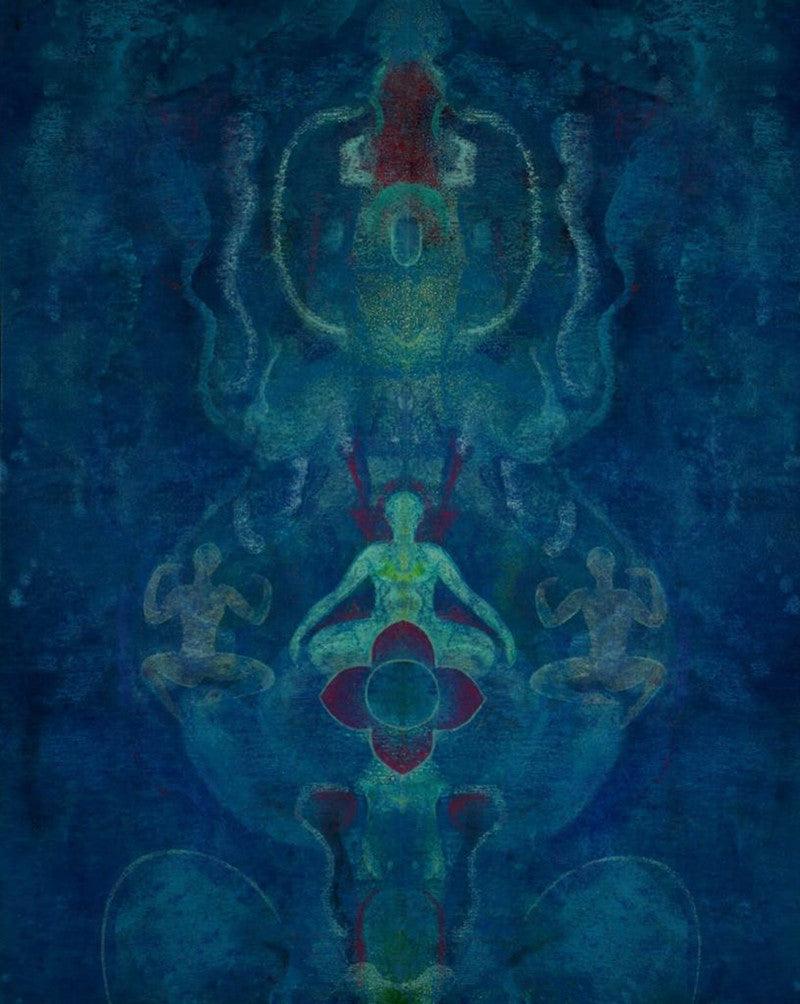 Motivational acrylic painting titled 'Untitled 3', 30x24 inches, by artist Keshav Kasar on Canvas