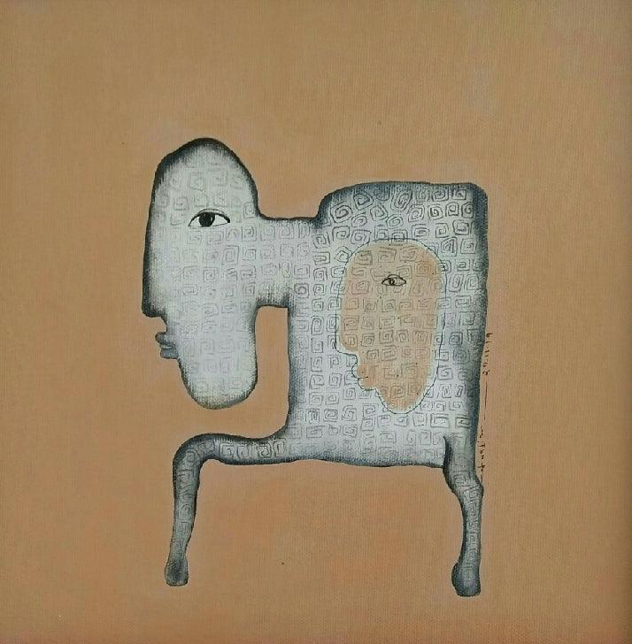 contemporary acrylic painting titled 'Untitled 4', 12x12 inches, by artist Taslim Jamal on Canvas