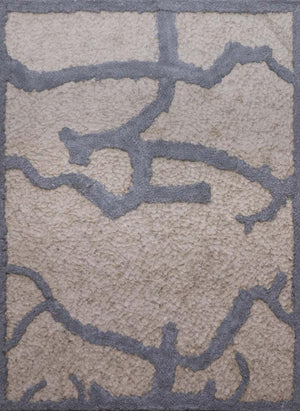 Abstract mixed media painting titled 'Untitled 4', 48x36 inches, by artist Hansodnya Thambe on Marine Plywood