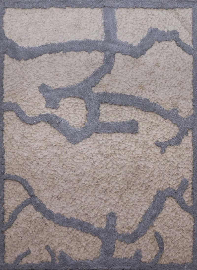 Abstract mixed media painting titled 'Untitled 4', 48x36 inches, by artist Hansodnya Thambe on Marine Plywood