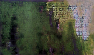 Abstract acrylic painting titled 'Untitled 4', 36x60 inches, by artist Ashutosh Apte on Canvas