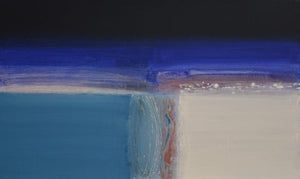 Abstract acrylic painting titled 'Untitled 4', 36x60 inches, by artist Yogesh Patil on Canvas