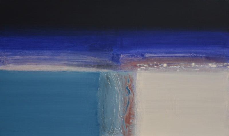 Abstract acrylic painting titled 'Untitled 4', 36x60 inches, by artist Yogesh Patil on Canvas