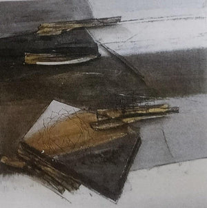 Abstract oil painting titled 'Untitled 4', 36x36 inches, by artist Shilpa Patole on Canvas