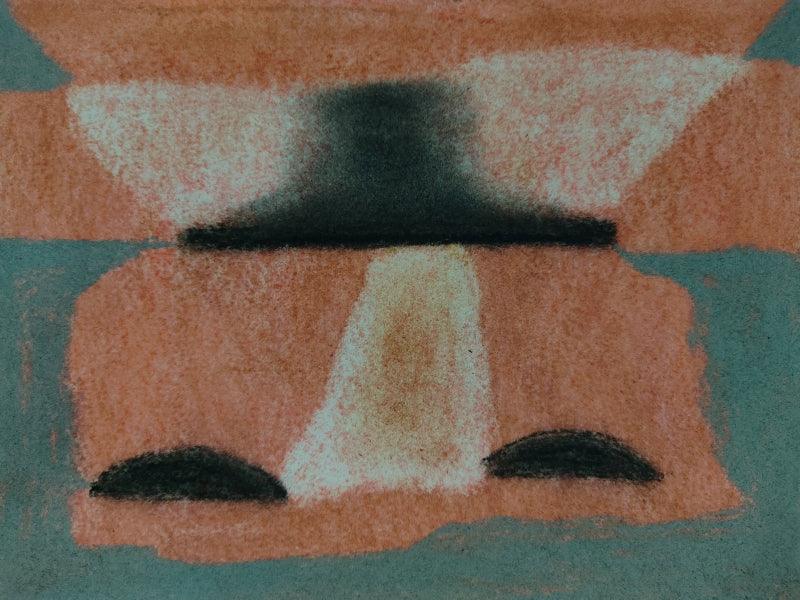 Abstract soft pastel drawing titled 'Untitled 4', 6x8 inches, by artist Chaitanya Dalvi on Paper