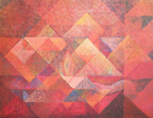 Abstract acrylic painting titled 'Untitled 4', 36x48 inches, by artist Mansi Palshikar on Canvas