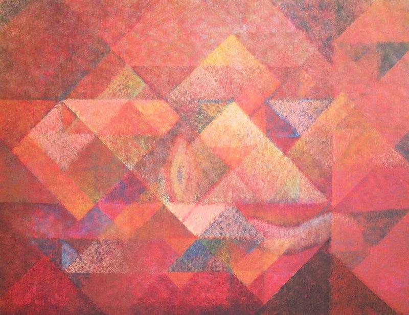 Abstract acrylic painting titled 'Untitled 4', 36x48 inches, by artist Mansi Palshikar on Canvas