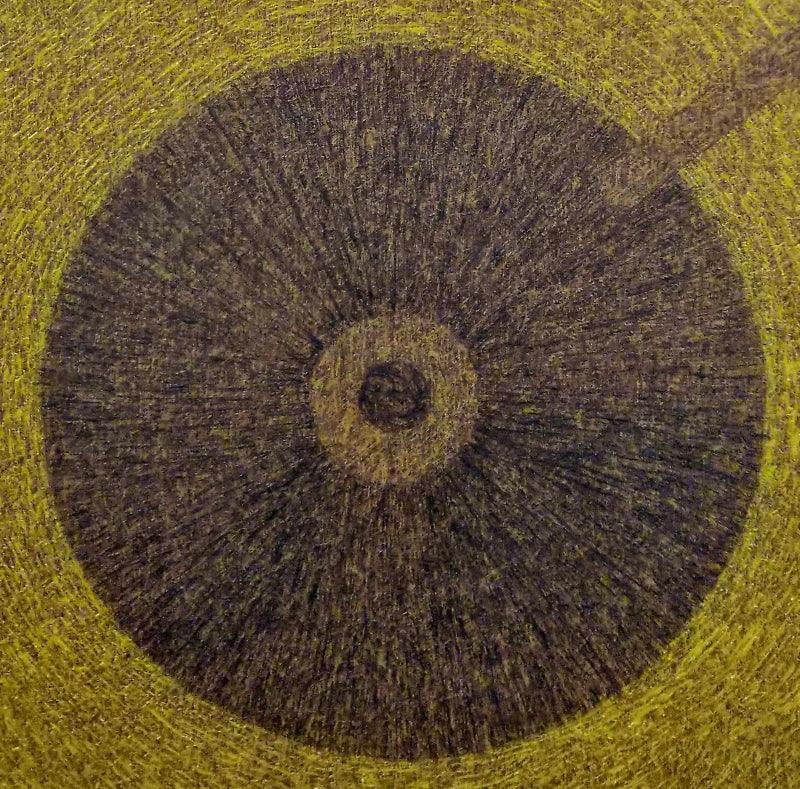 Abstract oil painting titled 'Untitled 4', 30x30 inches, by artist Suraj Lohar on Canvas