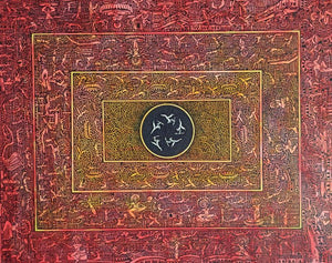 contemporary watercolor painting titled 'Untitled 4', 24x30 inches, by artist Bharat Dodiya on Paper