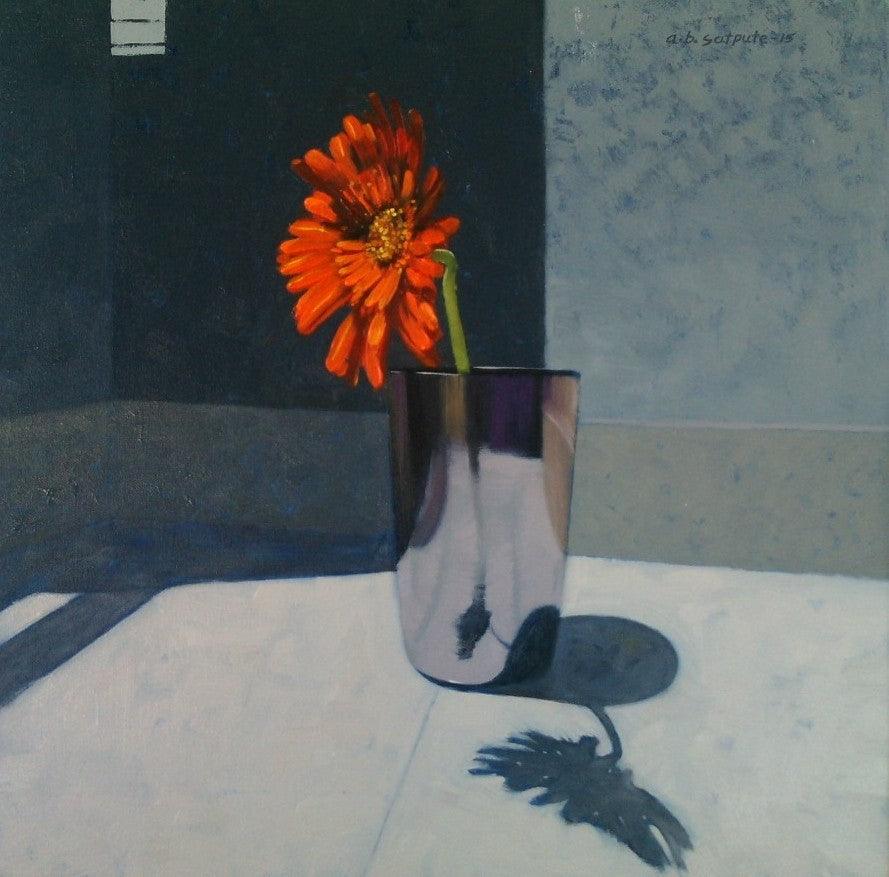 Still-life oil painting titled 'Untitled 4', 18x12 inches, by artist Avinash Satpute on Canvas