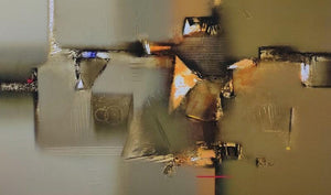 Abstract acrylic painting titled 'Untitled 4', 36x60 inches, by artist Paras Parmar on Canvas