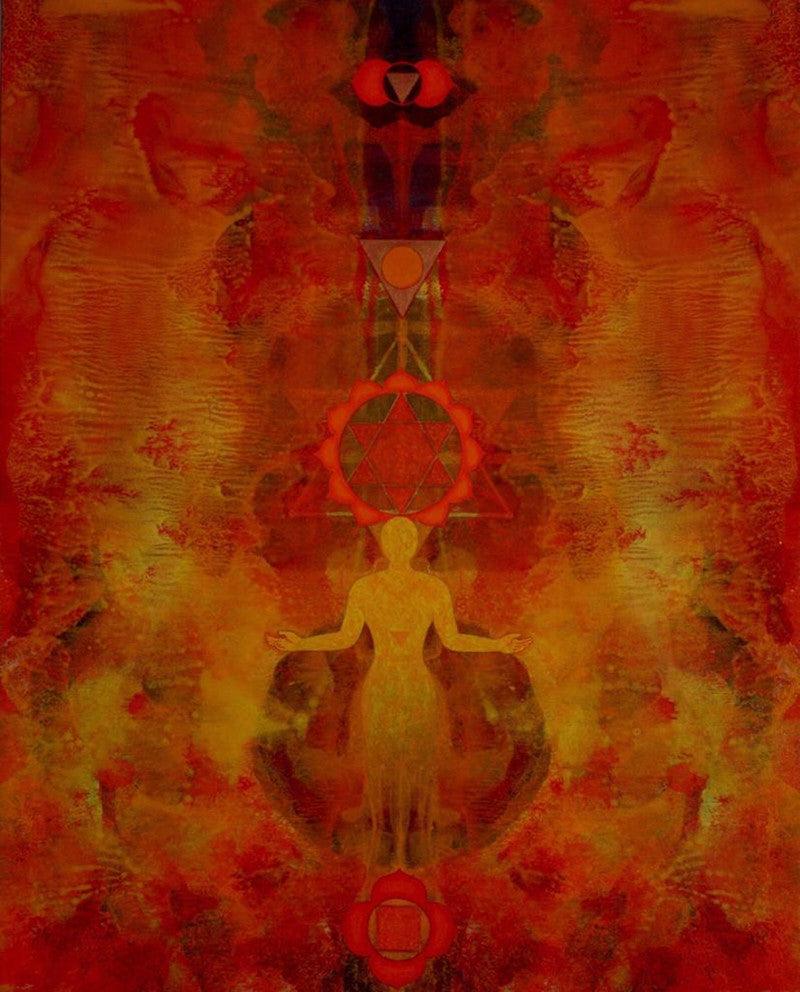 Motivational acrylic painting titled 'Untitled 4', 30x24 inches, by artist Keshav Kasar on Canvas