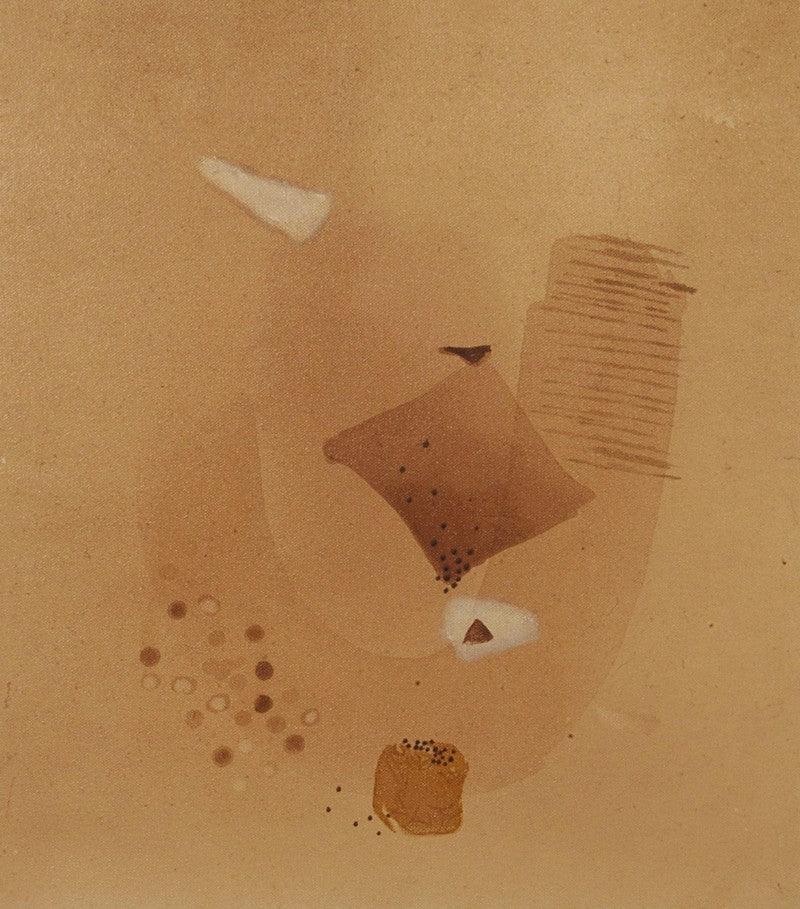 Abstract mixed media painting titled 'Untitled 45', 18x16 inches, by artist Veena Jain on Canvas