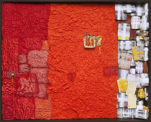 contemporary mixed media titled 'Untitled 5', 48x60 inches, by artist Smriti Dixit on Canvas