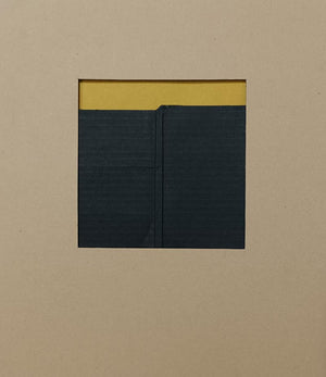 Abstract mixed media painting titled 'Untitled 5', 9x8 inches, by artist Rohit Bhanushali on Paper